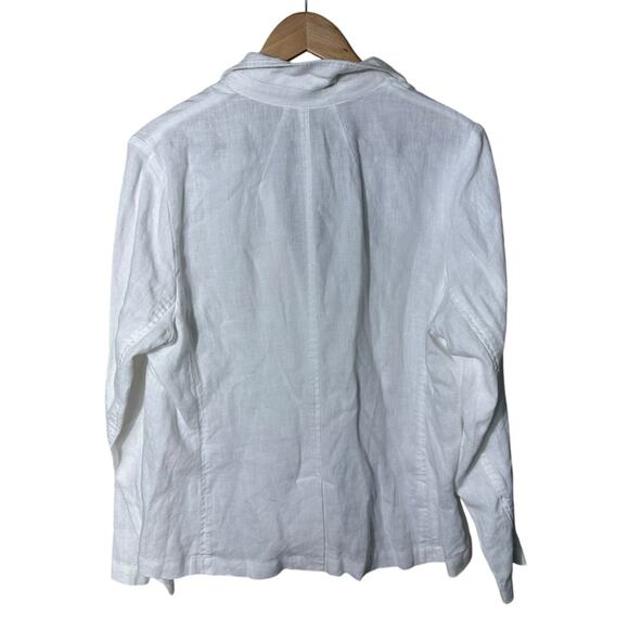 NEW Tommy Bahama Two Palms White Linen Women's Blazer Size Large - Picture 3 of 8
